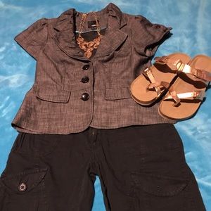 💎 Short Sleeve Print Jacket💎